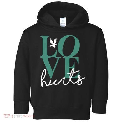 Love Hurts Eagle Retro Toddler Hoodie
