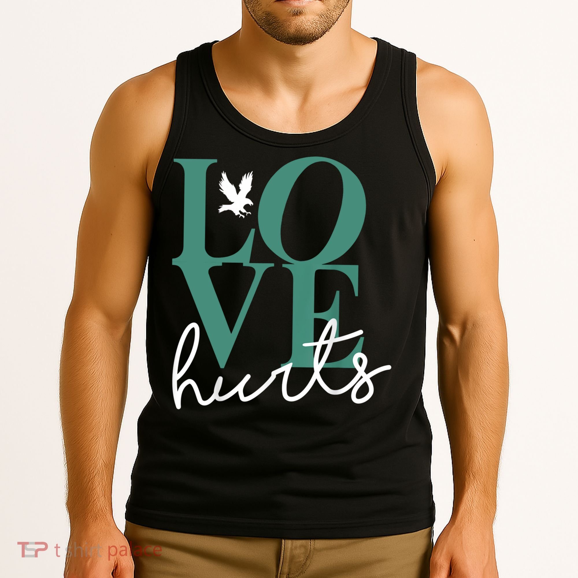 Love Hurts Eagle Retro Tank Top