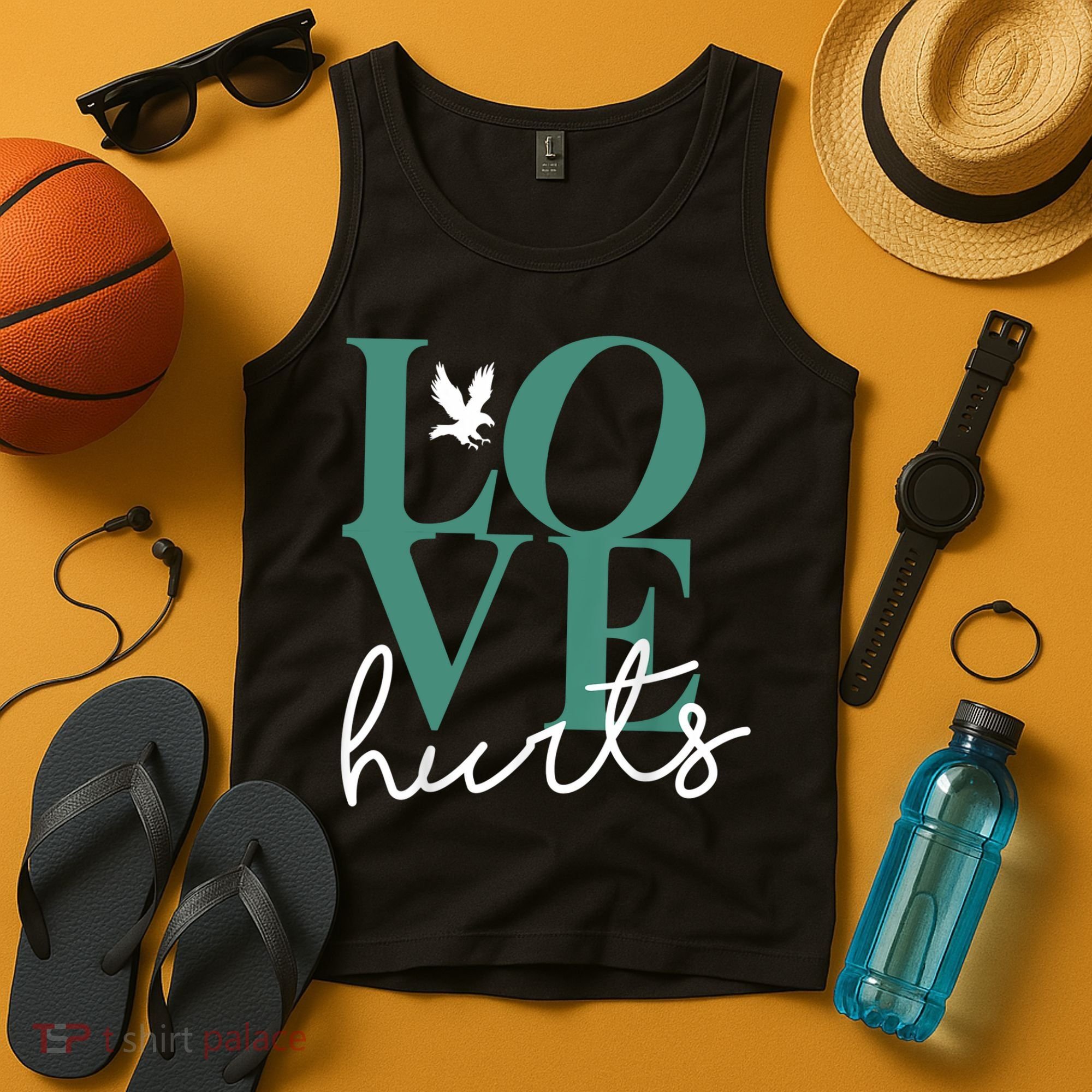 Love Hurts Eagle Retro Tank Top