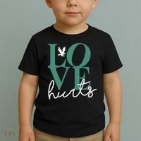 Love Hurts Eagle Retro Toddler T-Shirt thumb 2