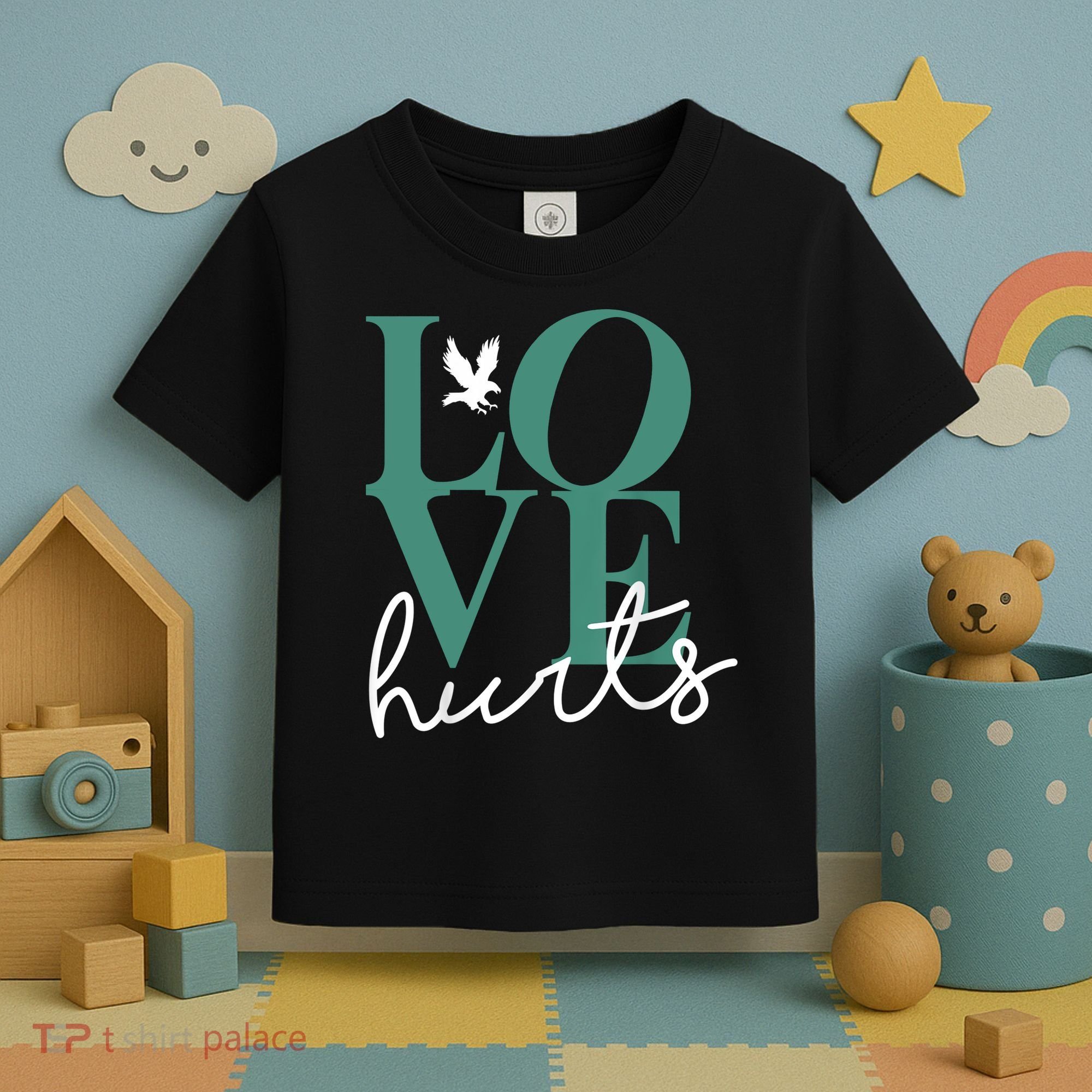 Love Hurts Eagle Retro Toddler T-Shirt