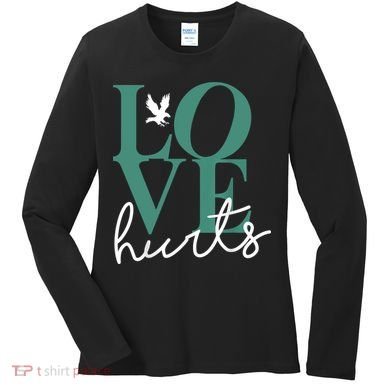 Love Hurts Eagle Retro Women's Long Sleeve Shirt