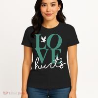 Love Hurts Eagle Retro Women's T-Shirt thumb 4