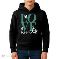 Love Hurts Eagle Retro Kids Hoodie thumb 4