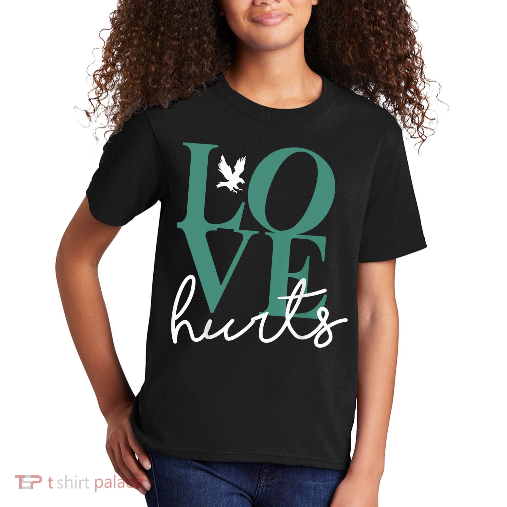 Love Hurts Eagle Retro Kids T-Shirt