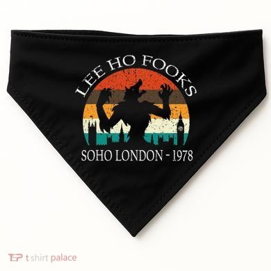 L.E.E H.O F.O.O.K.S Distressed USA-Made Doggie Bandana