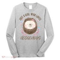 Loves Hedgehogs Forest Animal Cute Hedgehog  Long Sleeve Shirt thumb 0