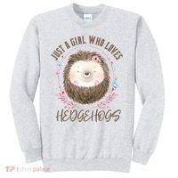 Loves Hedgehogs Forest Animal Cute Hedgehog  Sweatshirt thumb 0