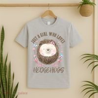 Loves Hedgehogs Forest Animal Cute Hedgehog  T-Shirt thumb 2