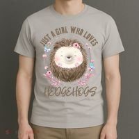 Loves Hedgehogs Forest Animal Cute Hedgehog  T-Shirt thumb 3