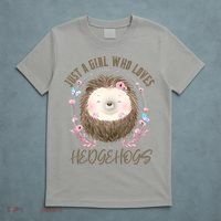 Loves Hedgehogs Forest Animal Cute Hedgehog  T-Shirt thumb 5