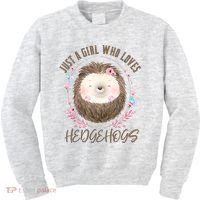 Loves Hedgehogs Forest Animal Cute Hedgehog  Kids Sweatshirt thumb 0