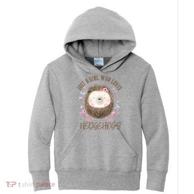 Loves Hedgehogs Forest Animal Cute Hedgehog  Kids Hoodie