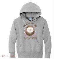 Loves Hedgehogs Forest Animal Cute Hedgehog  Kids Hoodie thumb 0