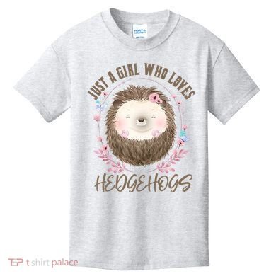 Loves Hedgehogs Forest Animal Cute Hedgehog  Kids T-Shirt