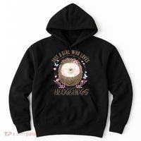 Loves Hedgehogs Forest Animal Cute Hedgehog  Hoodie thumb 0