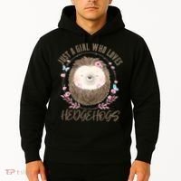 Loves Hedgehogs Forest Animal Cute Hedgehog  Hoodie thumb 2