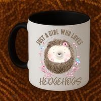 Loves Hedgehogs Forest Animal Cute Hedgehog  Coffee Mug thumb 2