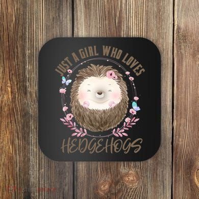 Loves Hedgehogs Forest Animal Cute Hedgehog  Coaster