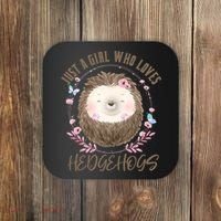 Loves Hedgehogs Forest Animal Cute Hedgehog  Coaster thumb 0