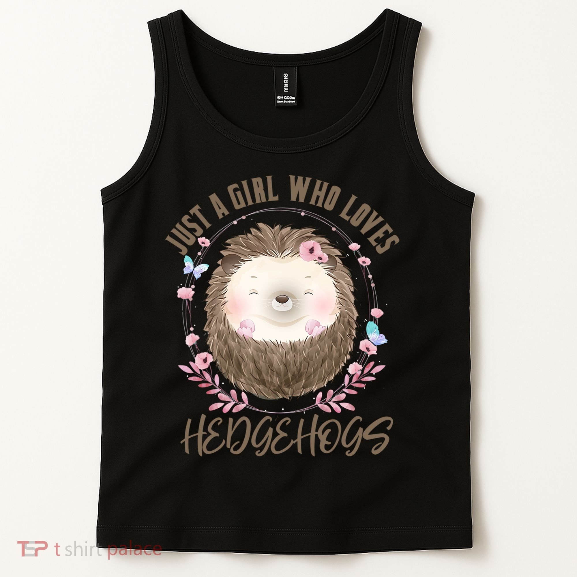 Loves Hedgehogs Forest Animal Cute Hedgehog  Tank Top