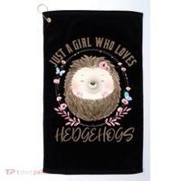 Loves Hedgehogs Forest Animal Cute Hedgehog  Golf Towel thumb 0