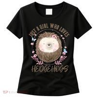 Loves Hedgehogs Forest Animal Cute Hedgehog  Women's T-Shirt thumb 0