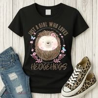 Loves Hedgehogs Forest Animal Cute Hedgehog  Women's T-Shirt thumb 3
