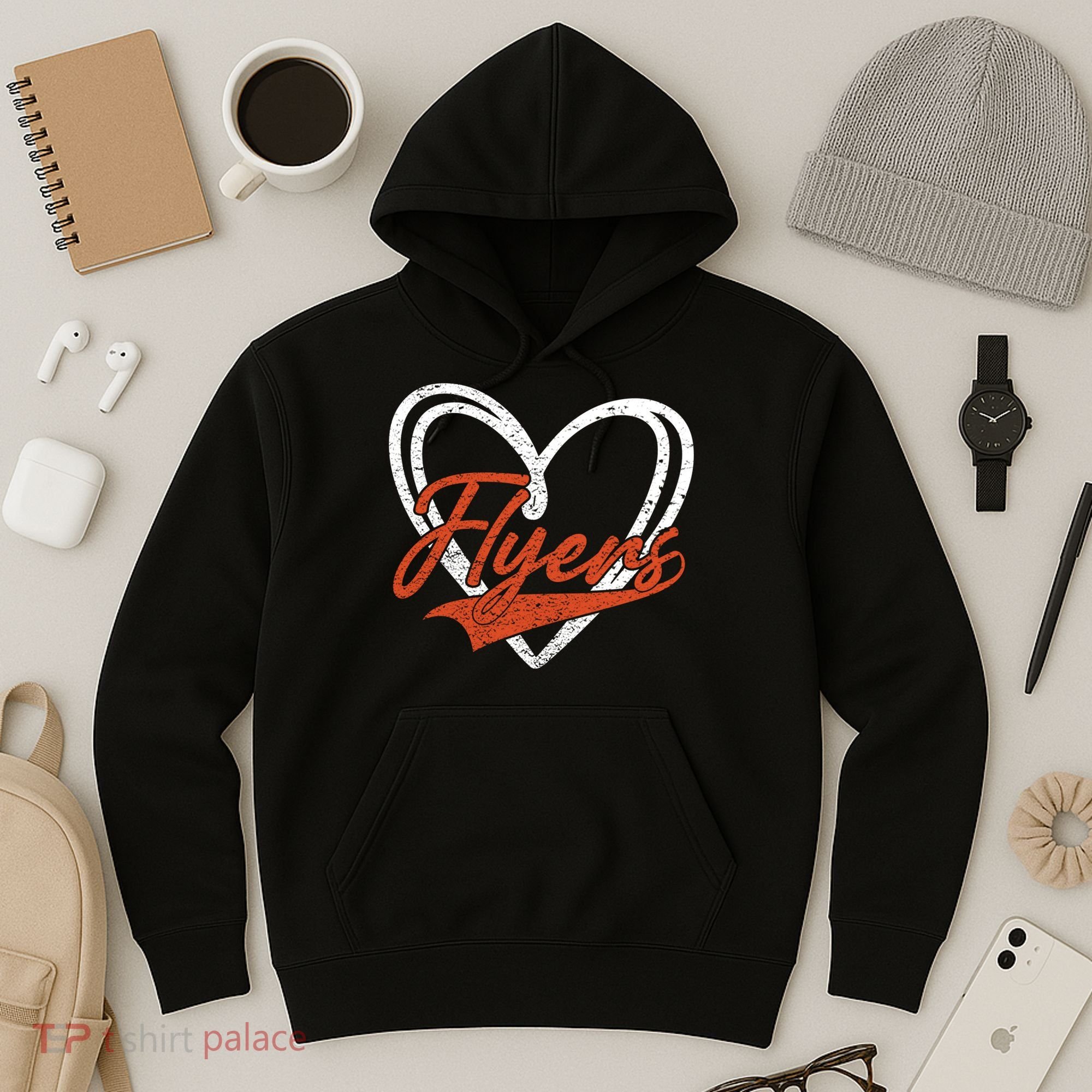 Love Heart Flyers Hoodie
