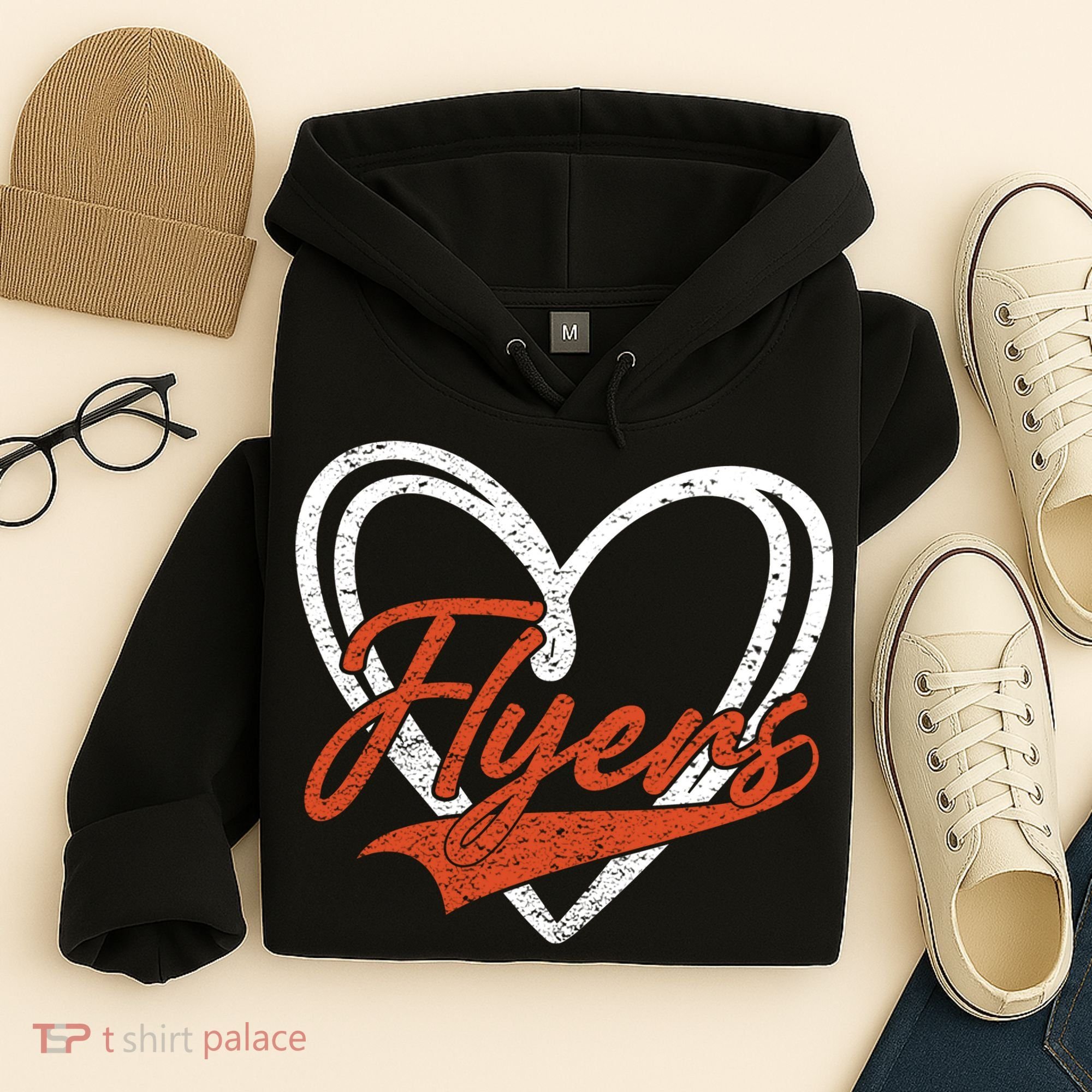 Love Heart Flyers Hoodie