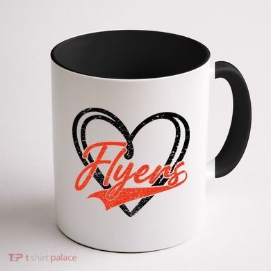 Love Heart Flyers Coffee Mug back