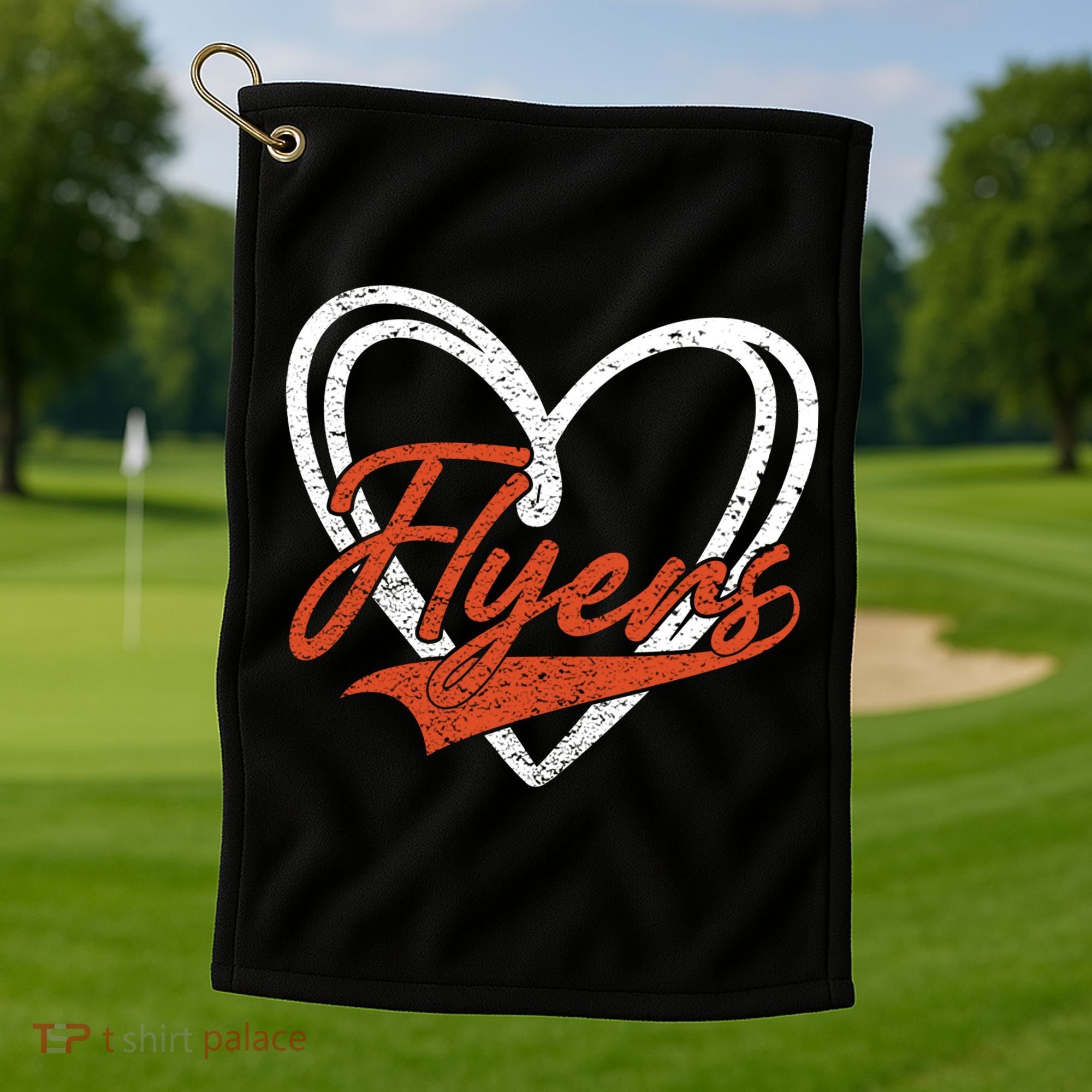 Love Heart Flyers Golf Towel