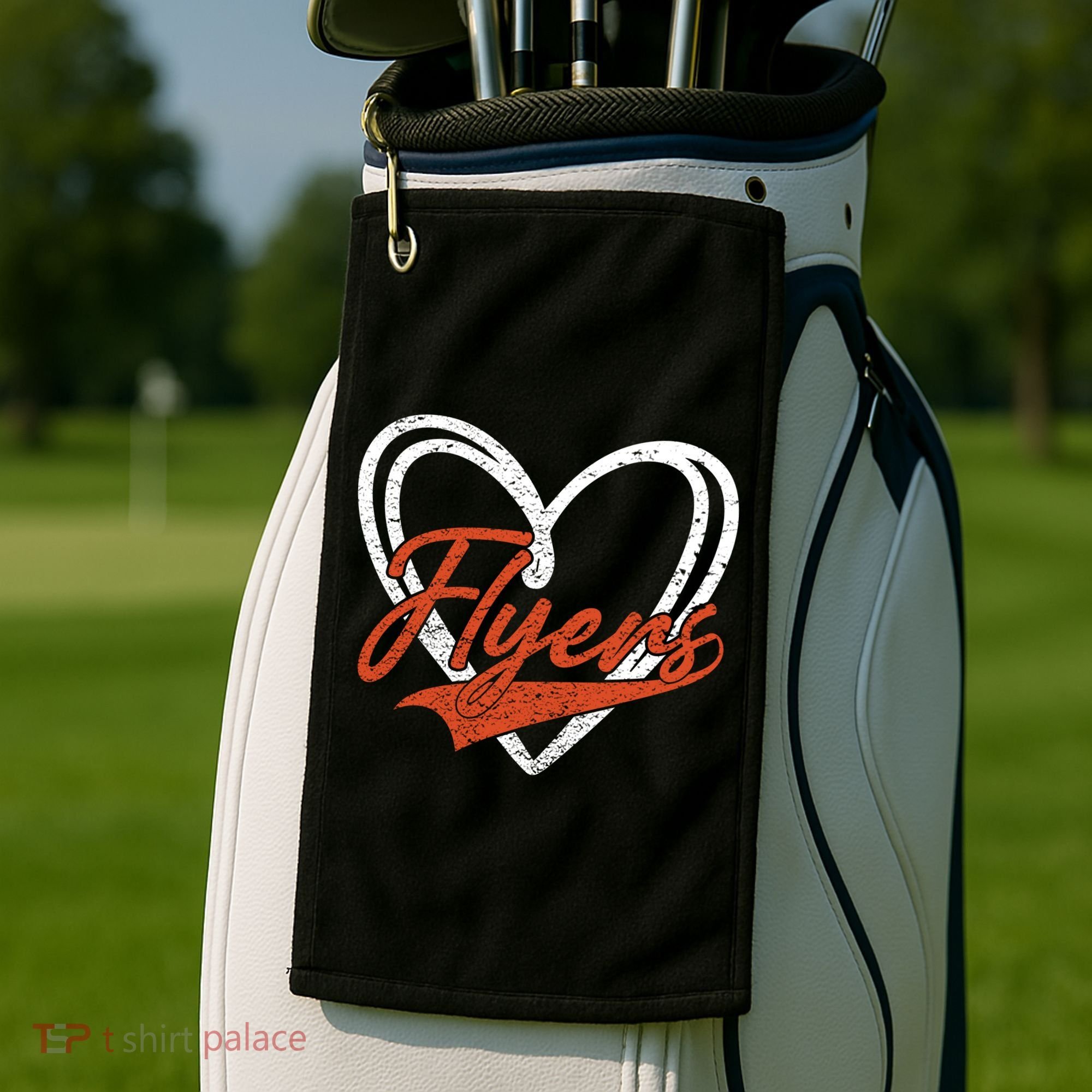 Love Heart Flyers Golf Towel