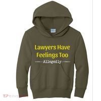 Lawyers Have Feelings Too Allegedly Kids Hoodie thumb 0