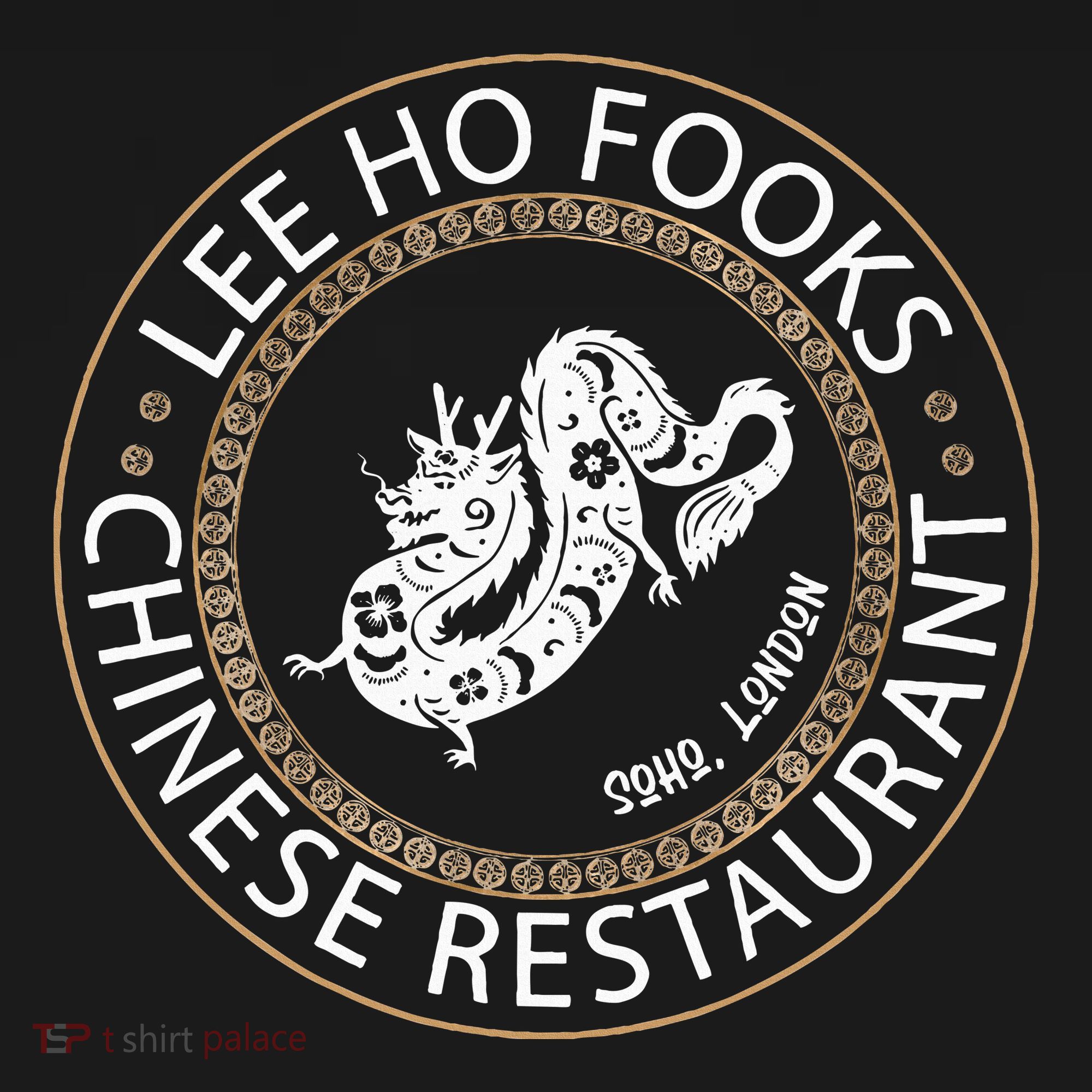 L.E.E H.O F.O.O.K.S Chinese Restaurant Baby Bodysuit
