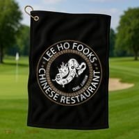 L.E.E H.O F.O.O.K.S Chinese Restaurant Golf Towel thumb 1