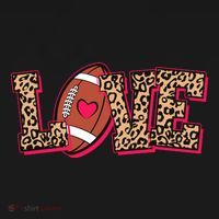 Love Heart Football Sports Fan Cute Leopard Print Women's Tank Top thumb 5