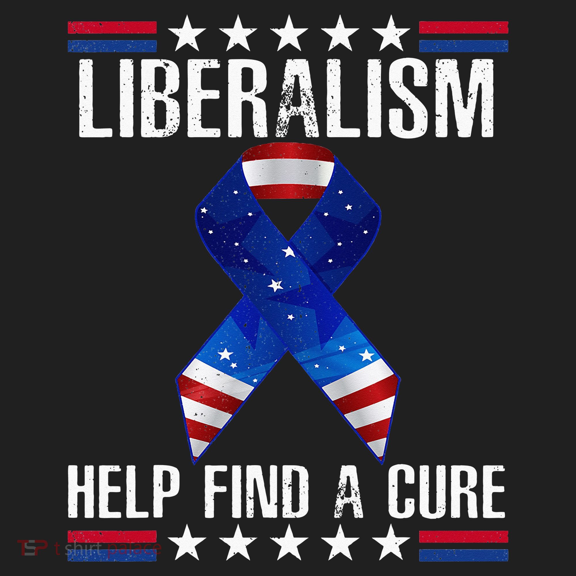 Liberalism Help Find The Cure USA Ribbon Funny Political  Hat