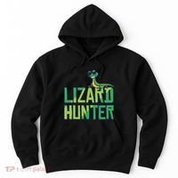 Lizard Hunter Funny Gecko Reptile Owner Gift Hoodie thumb 0
