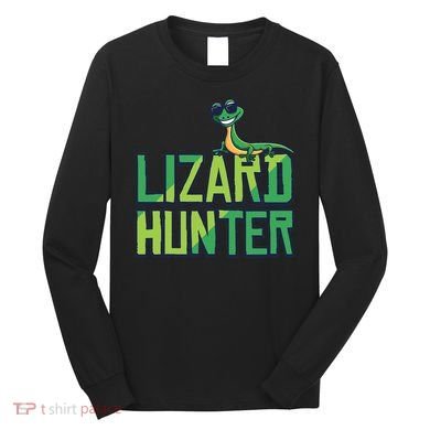 Lizard Hunter Funny Gecko Reptile Owner Gift Long Sleeve Shirt