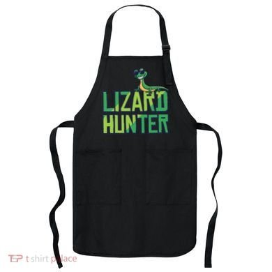 Lizard Hunter Funny Gecko Reptile Owner Gift Apron