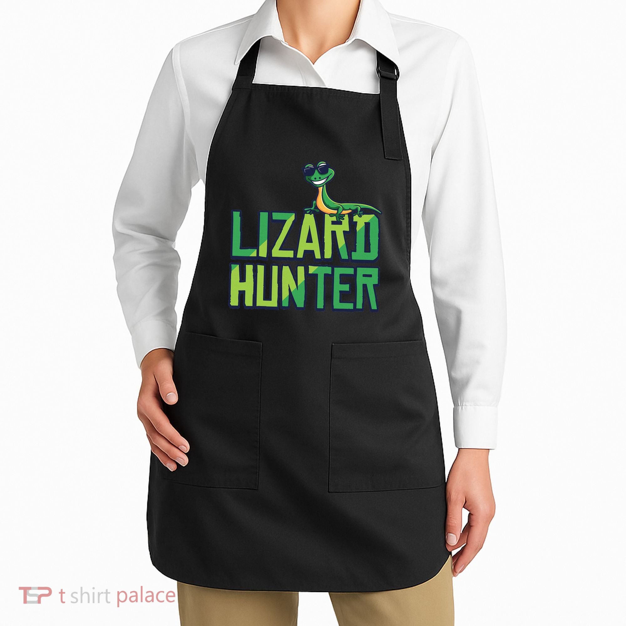 Lizard Hunter Funny Gecko Reptile Owner Gift Apron