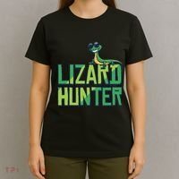 Lizard Hunter Funny Gecko Reptile Owner Gift T-Shirt thumb 4