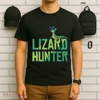 Lizard Hunter Funny Gecko Reptile Owner Gift T-Shirt thumb 6