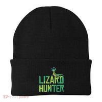 Lizard Hunter Funny Gecko Reptile Owner Gift Beanie thumb 0