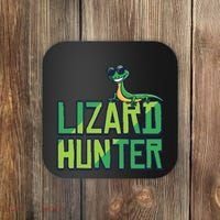 Lizard Hunter Funny Gecko Reptile Owner Gift Coaster thumb 0