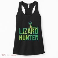 Lizard Hunter Funny Gecko Reptile Owner Gift Women's Tank Top thumb 0