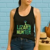 Lizard Hunter Funny Gecko Reptile Owner Gift Women's Tank Top thumb 2