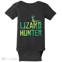 Lizard Hunter Funny Gecko Reptile Owner Gift Baby Bodysuit thumb 0