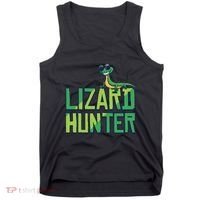 Lizard Hunter Funny Gecko Reptile Owner Gift Tank Top thumb 0
